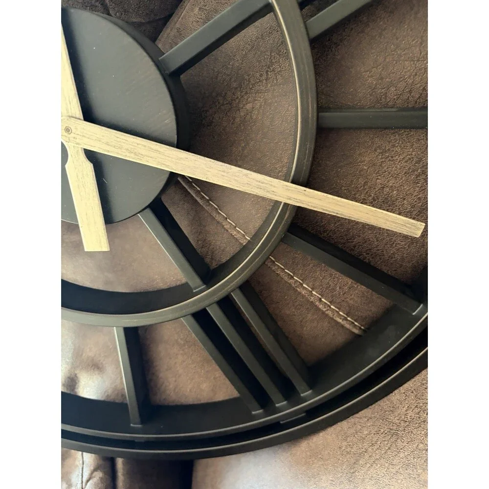 Allen & Roth Analog Round Clock “22x22” Wall Clock Lightweight Roman Numeral Big